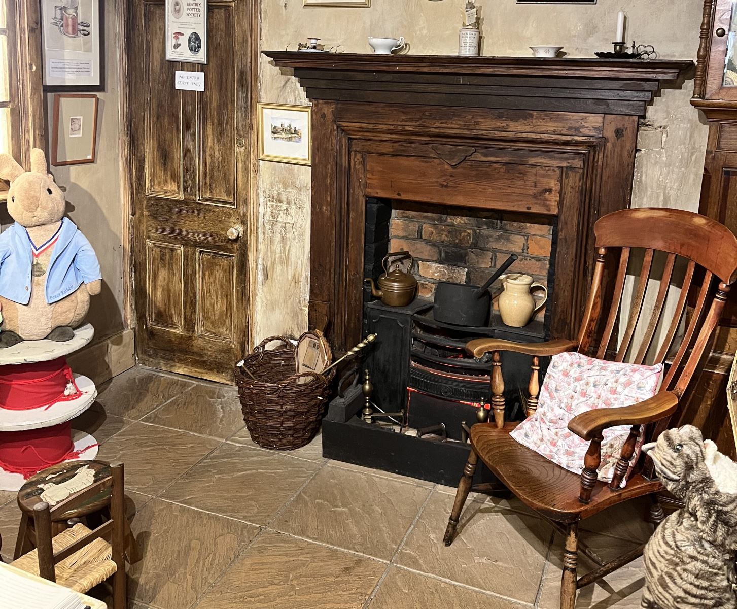 Fireplace in the House of The Tailor of Gloucester